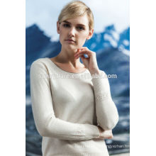 Женщин модный 100% кашемир свитер с узором воротник